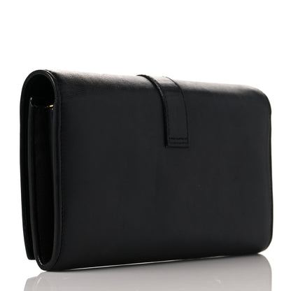 Saint Laurent Calfskin Monogram Large Flap Wallet Black 3 of 11