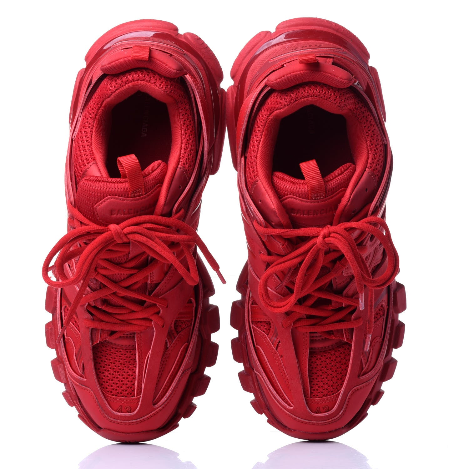 Balenciaga Mesh Nylon Mens Track Sneakers 43 Malboro Red 6 of 15