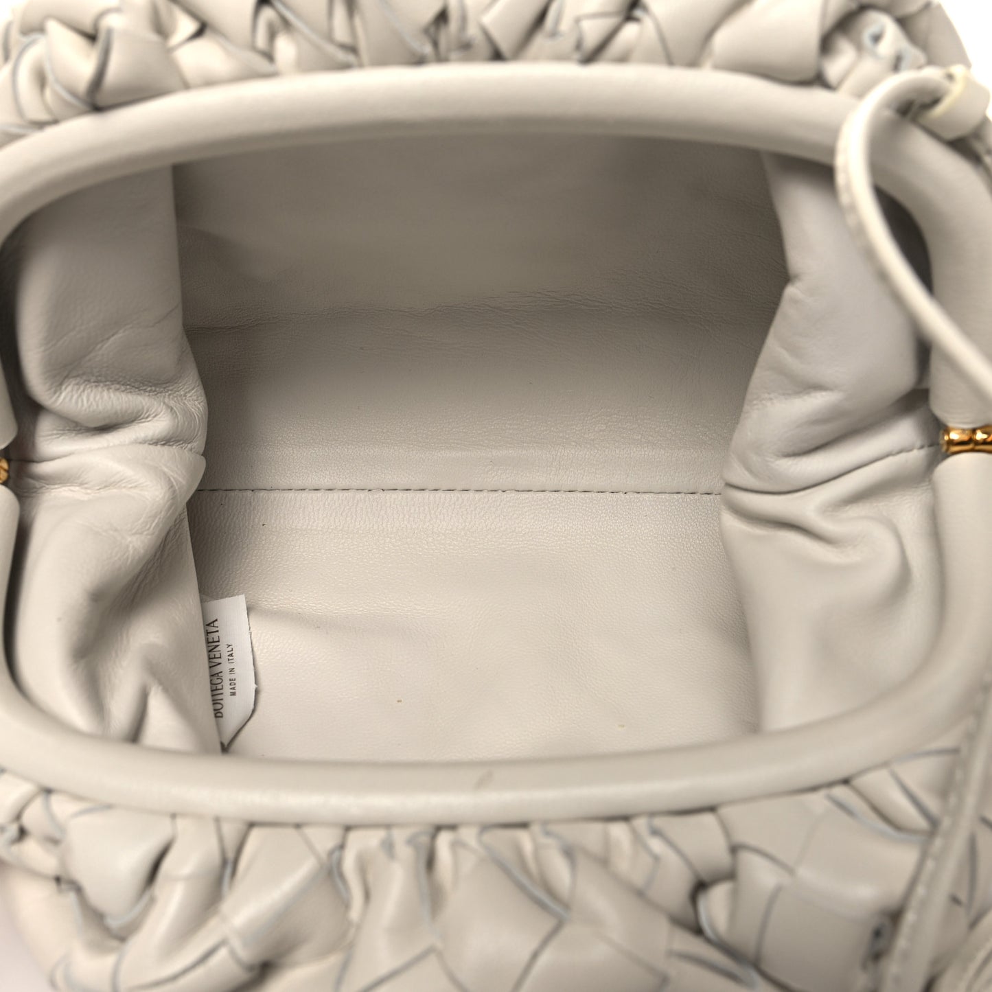 Nappa Intrecciato The Mini Pouch Chalk