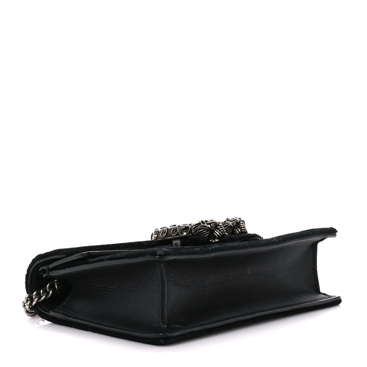 Suede Super Mini Dionysus Shoulder Bag Black