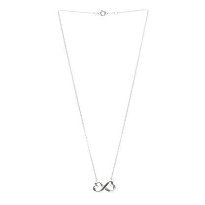 Tiffany Sterling Silver Paloma Picasso Double Loving Heart Pendant Necklace 3 of 5