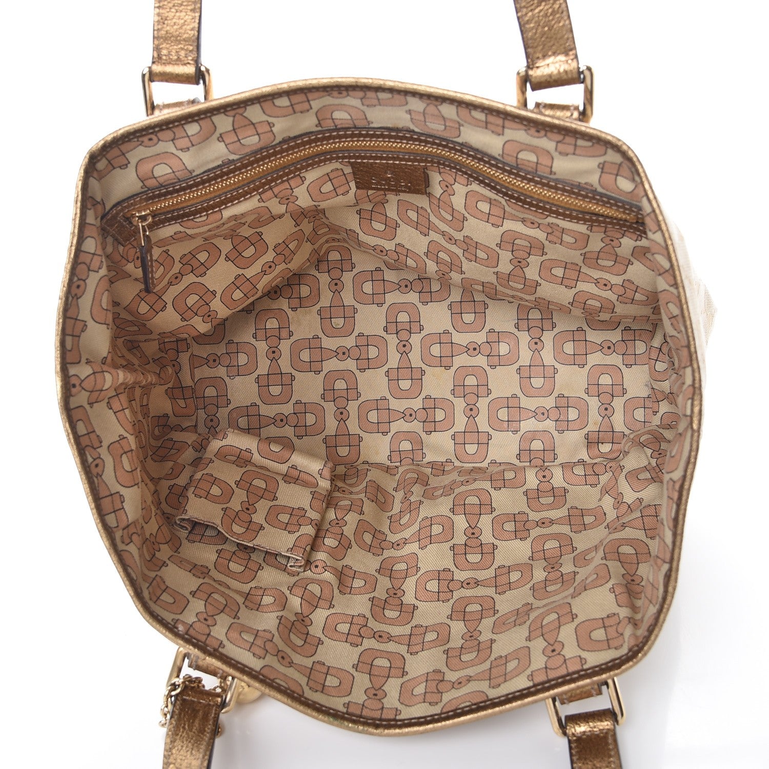 Gucci Monogram Medium Jolicoeur Tote Metallic 5 of 10