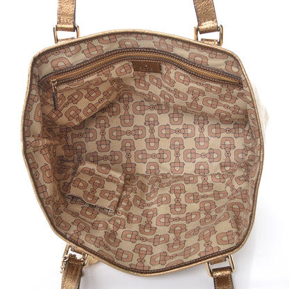 Gucci Monogram Medium Jolicoeur Tote Metallic 5 of 10