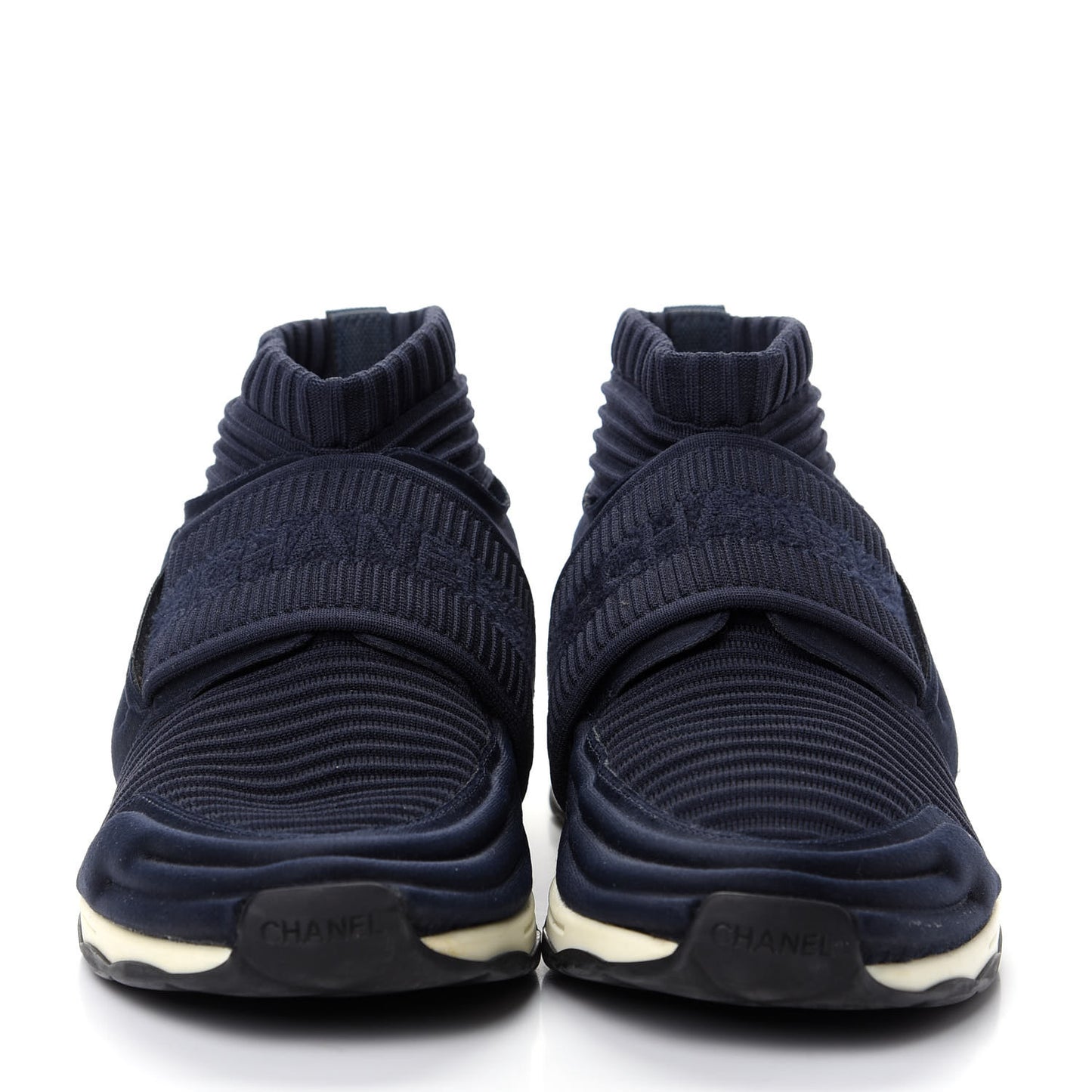 Stretch Fabric CC Sneakers 38 Blue