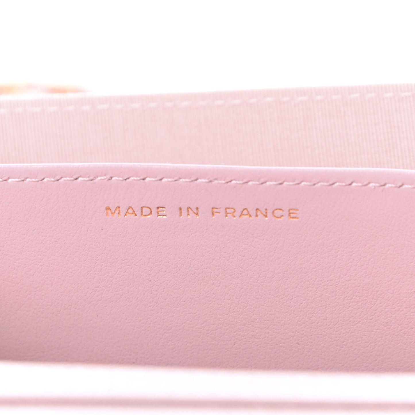 Caviar Quilted Coco Candy Card Holder On Chain Light Pink