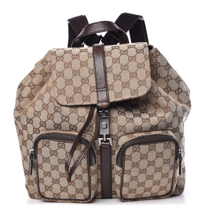 Gucci Monogram Backpack Dark Brown 1 of 21