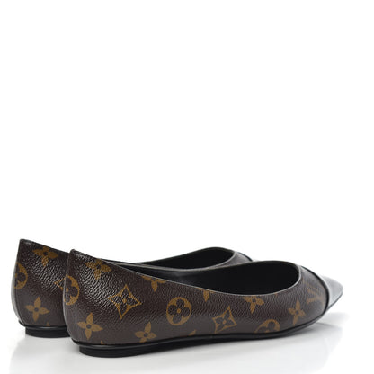 Louis Vuitton Patent Monogram Fetish Ballerina Flats 37.5 4 of 9
