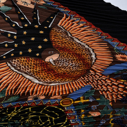 Hermes Silk Axis Mundi Plisse Scarf 90 3 of 3