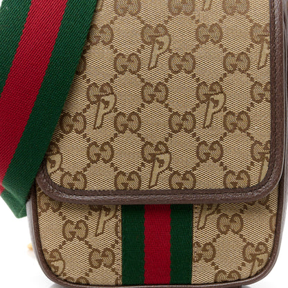 Gucci X PALACE GG P Canvas Monogram Web Flap Messenger Brown 8 of 11