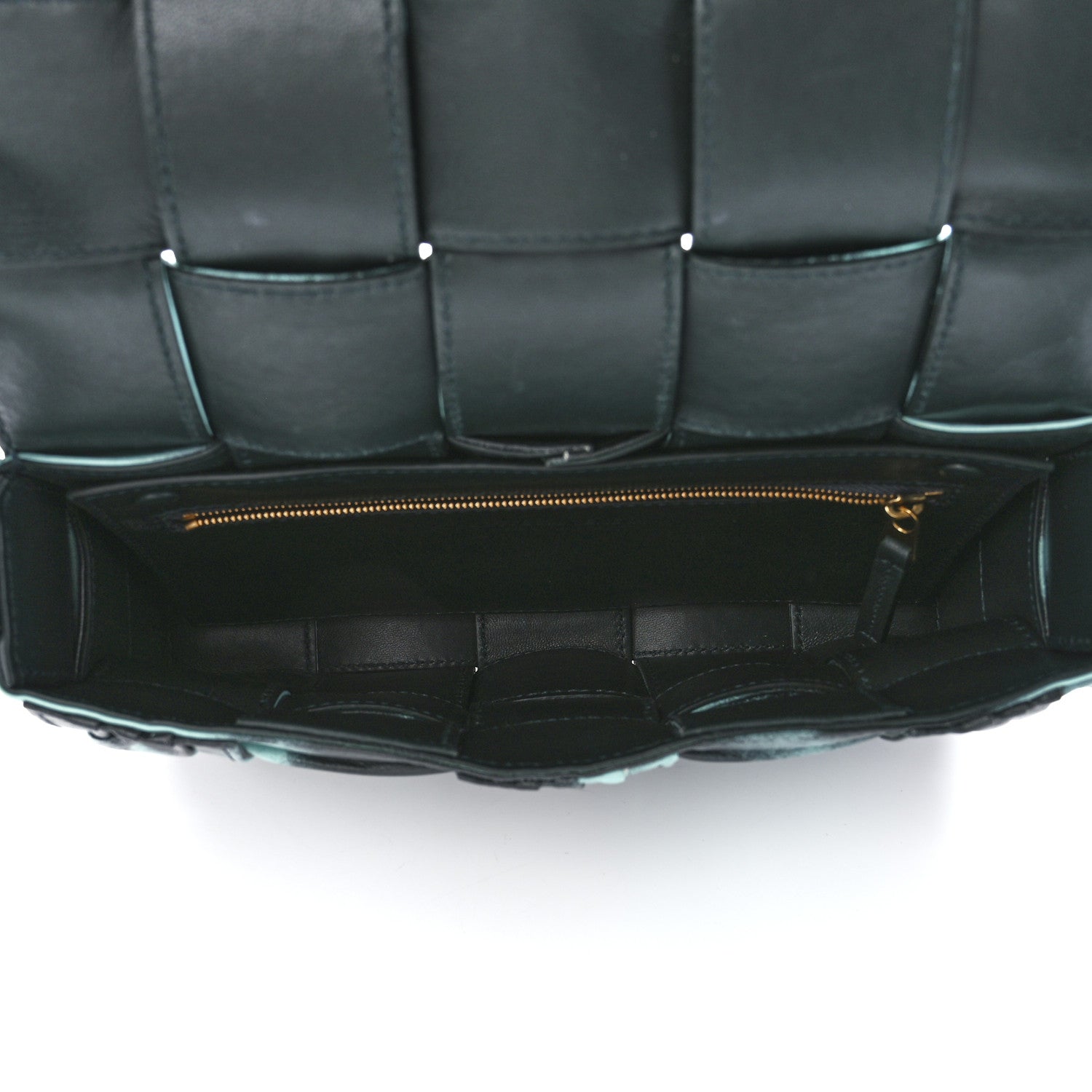 Bottega Veneta Foulard Tie Dye Maxi Intrecciato Padded Cassette Crossbody Bag Celadon Inkwell 5 of 12