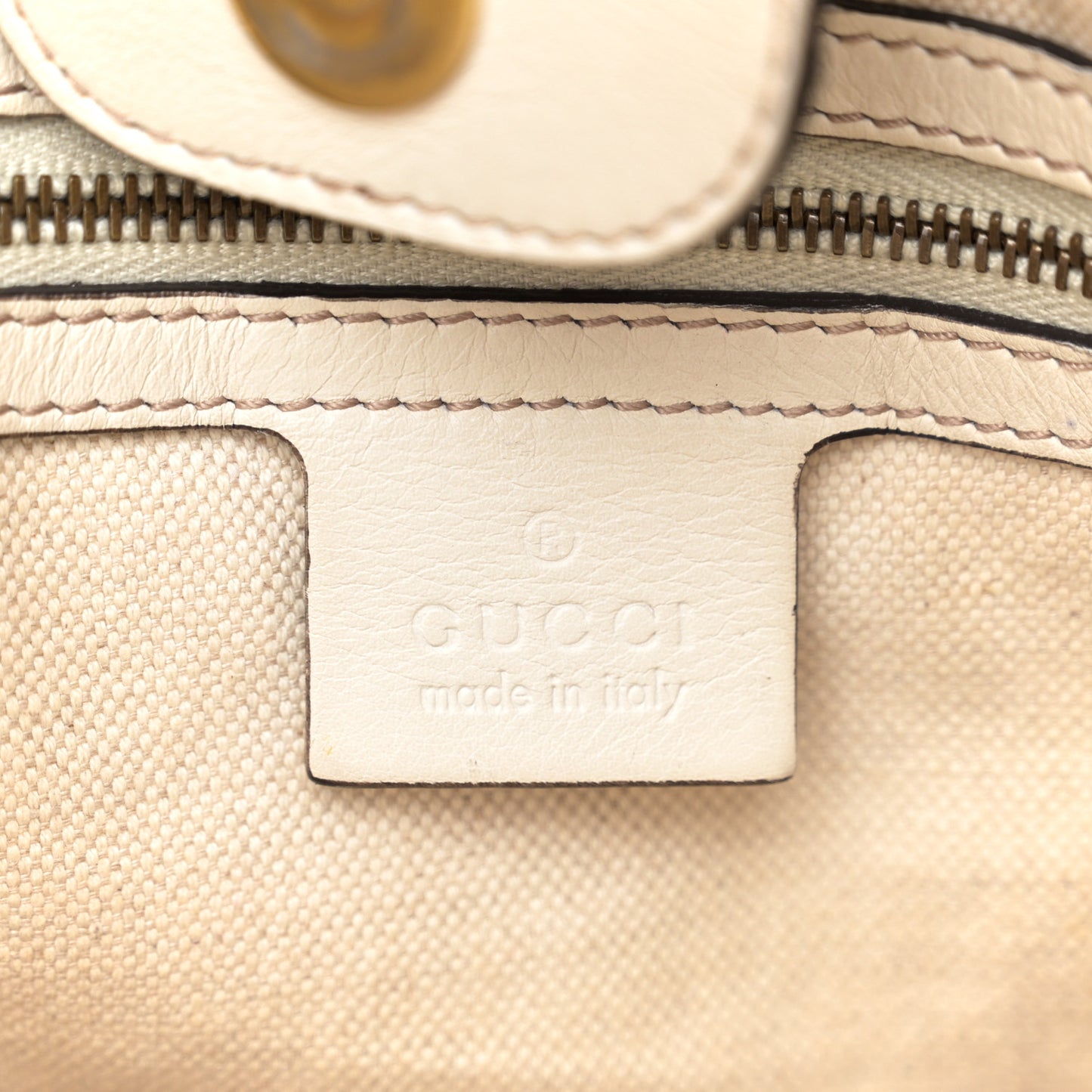Monogram Medium GG Running Tote Off White