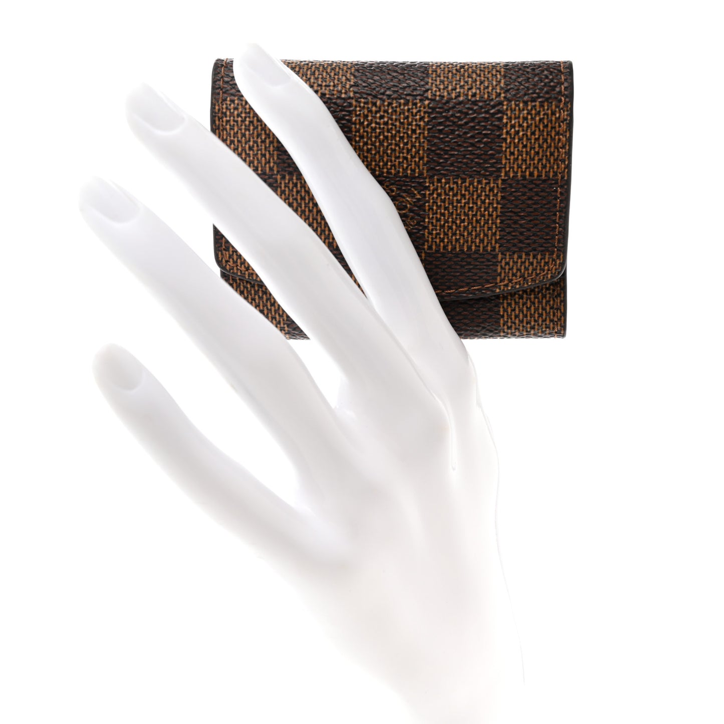 Damier Ebene Cufflinks Case