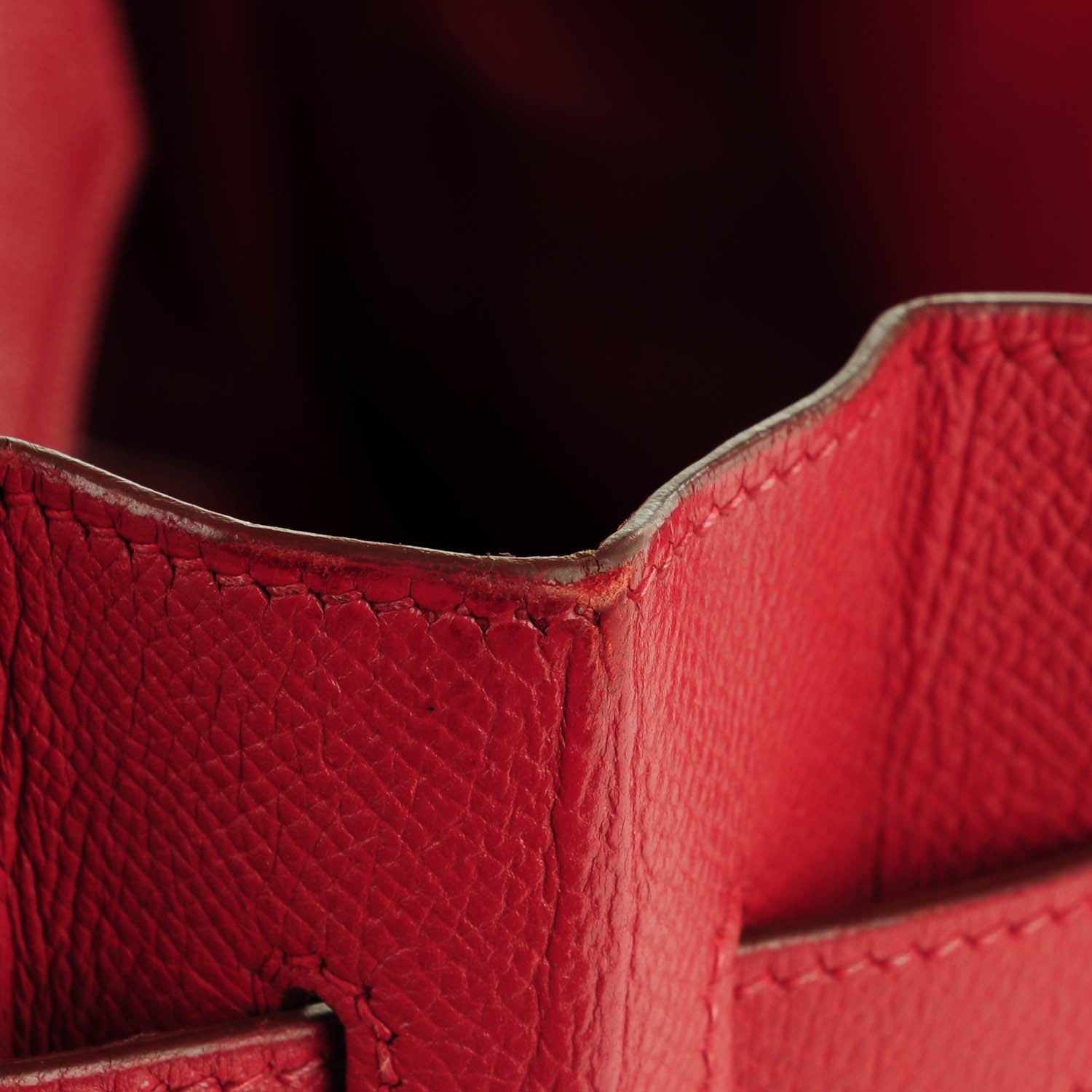 Hermes Courchevel HAC Birkin 32 Rouge 25 of 29