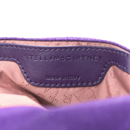 Stella McCartney Shaggy Deer Mini Falabella Fold Over Tote Bright Purple 6 of 9