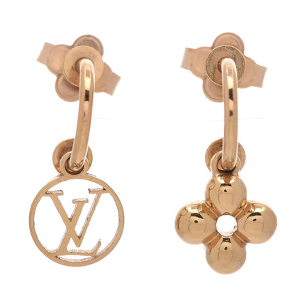 Louis Vuitton Brass Blooming Earrings Gold 1 of 5