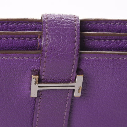 Hermes Chèvre Mysore Bearn Gusset Wallet Parme 22 of 23