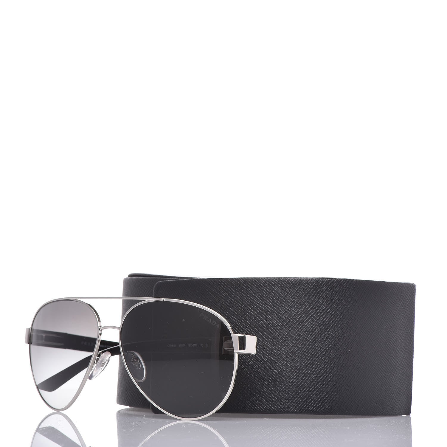 Prada Gradient Aviator Sunglasses SPR 59N Black 15 of 17