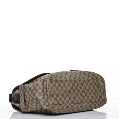 Gucci GG Plus Monogram Messenger Diaper Bag Dark Brown 4 of 14