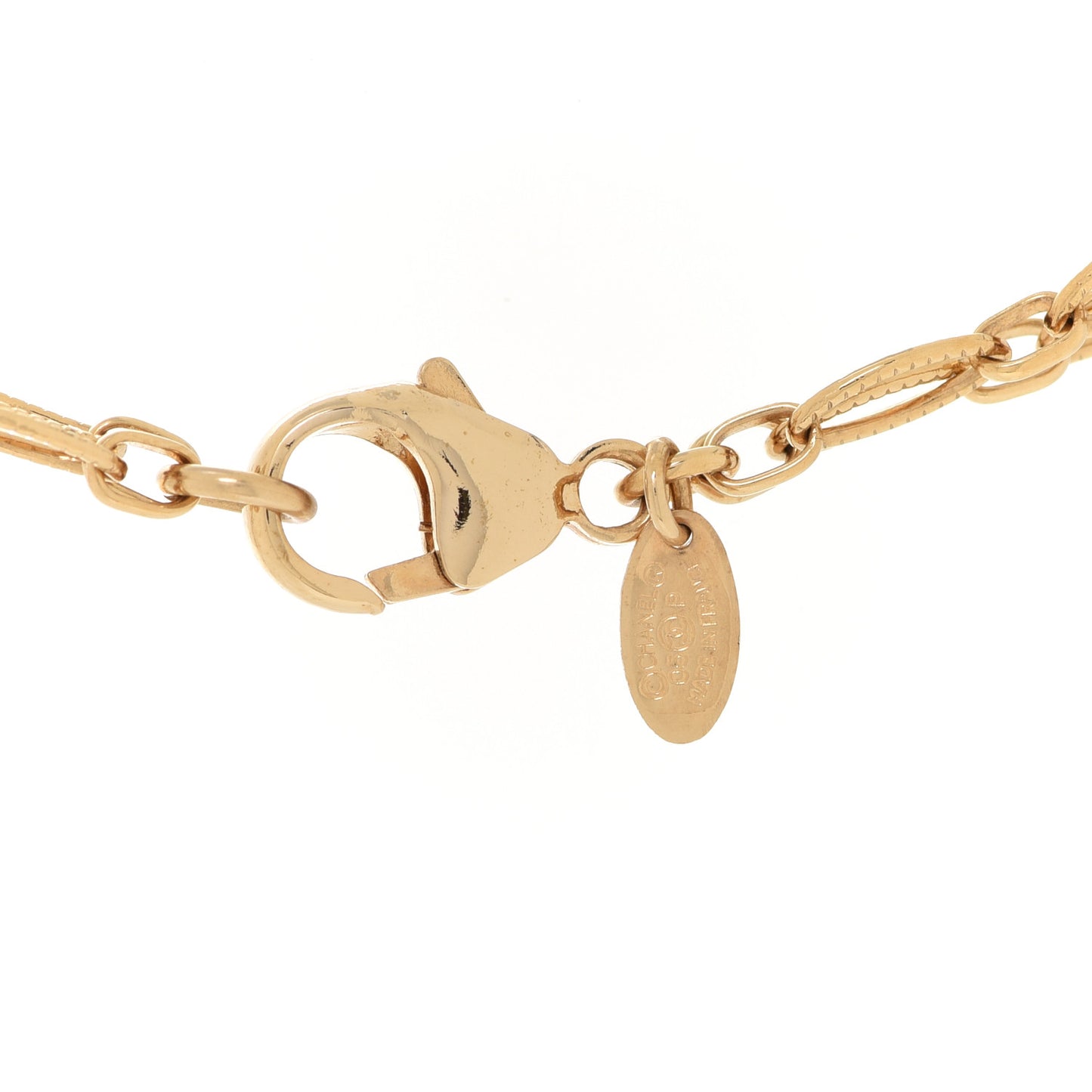 Crystal Pearl Gripoix Necklace Gold