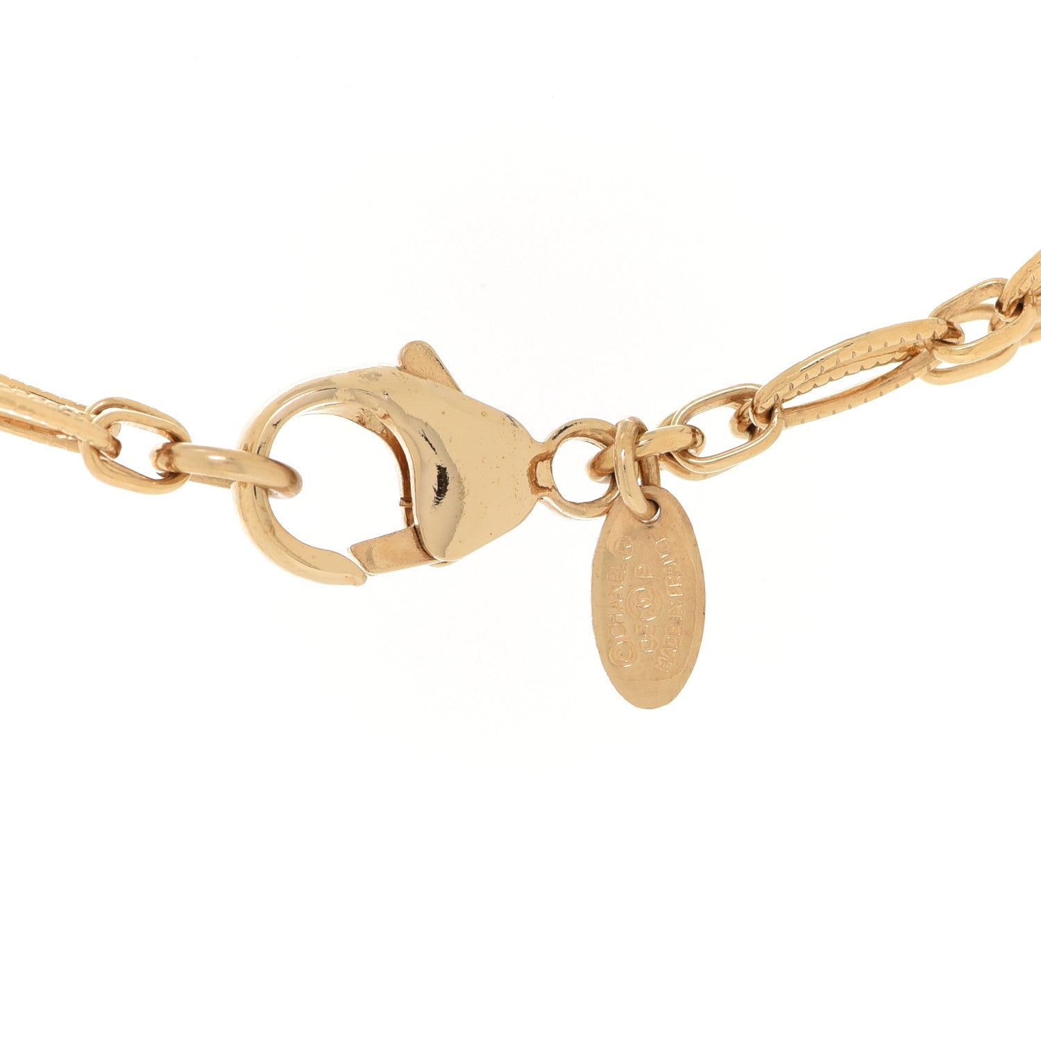 Chanel Crystal Pearl Gripoix Necklace Gold 5 of 6