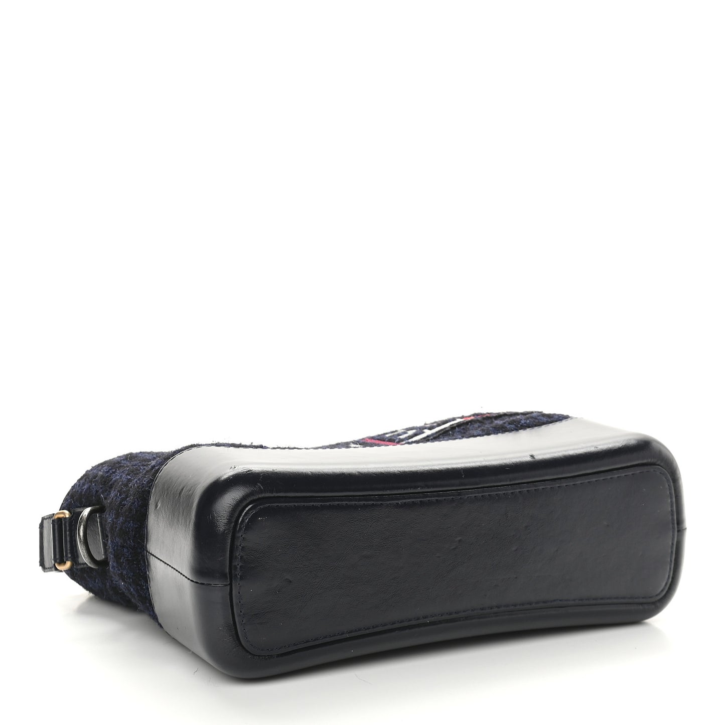 Tweed Calfskin Quilted Medium Gabrielle Hobo Black Blue