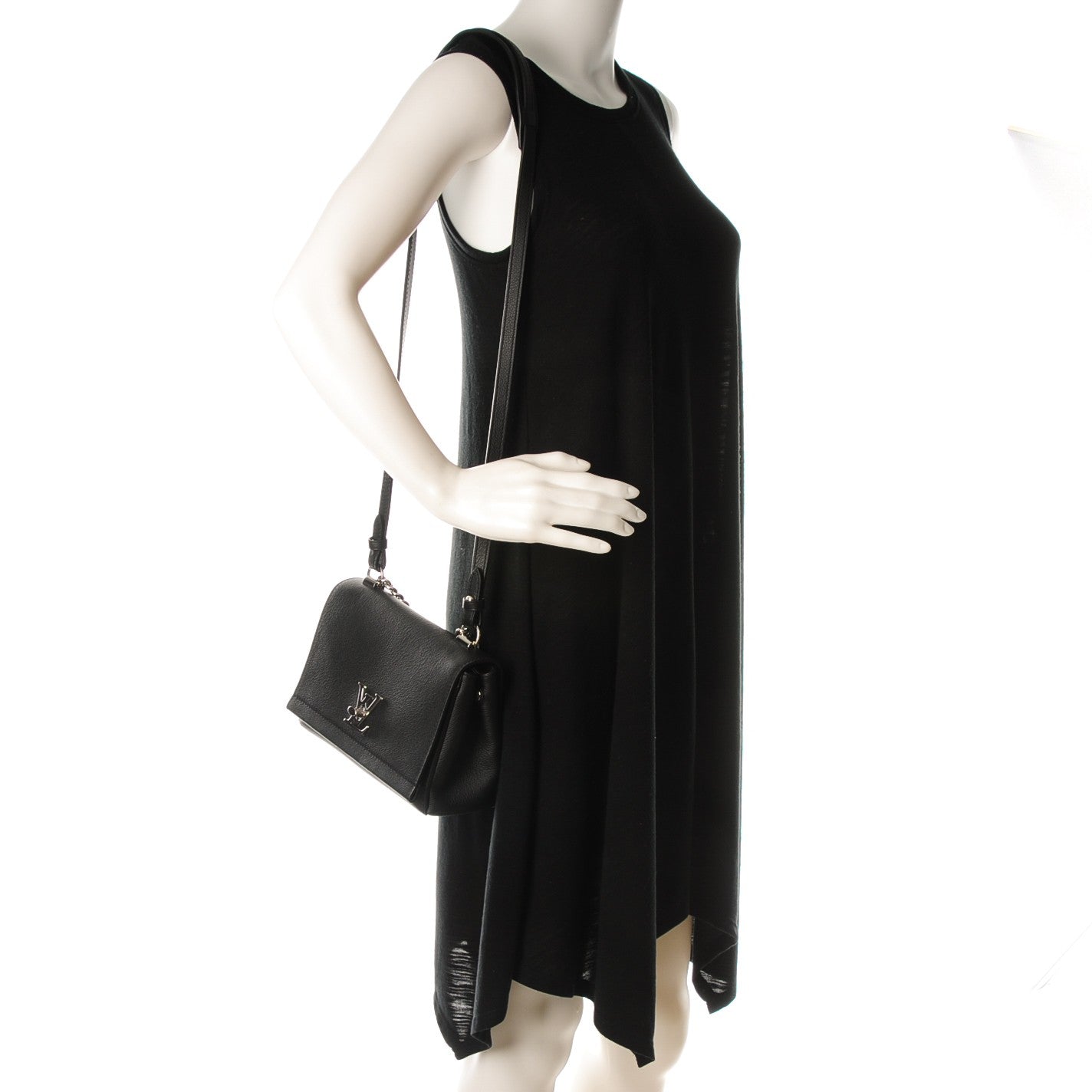 Calfskin Lockme II Chain Bag BB Black