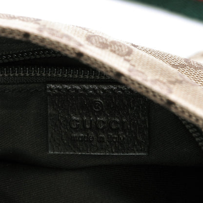Gucci Monogram Web Small Flat Messenger Bag Brown 6 of 7