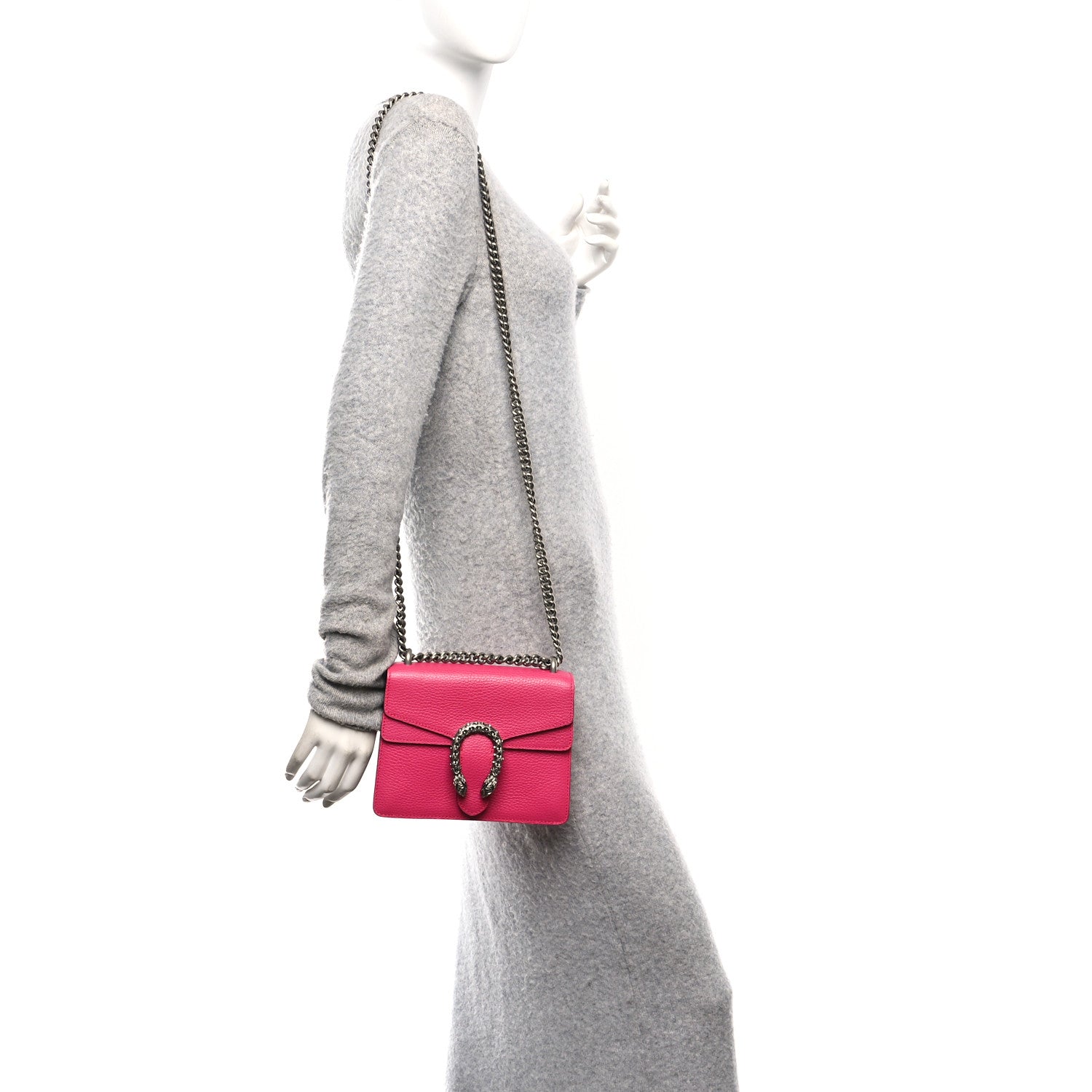 Gucci Calfskin Mini Dionysus Shoulder Bag Box Pink 2 of 10