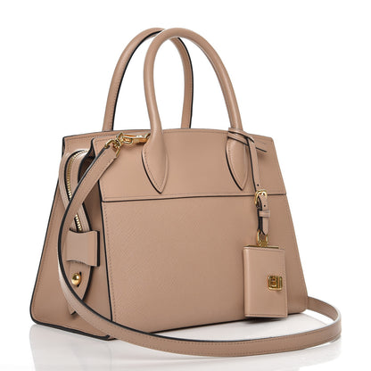 Prada Saffiano City Calf Small Esplanade Tote Cammeo 4 of 9