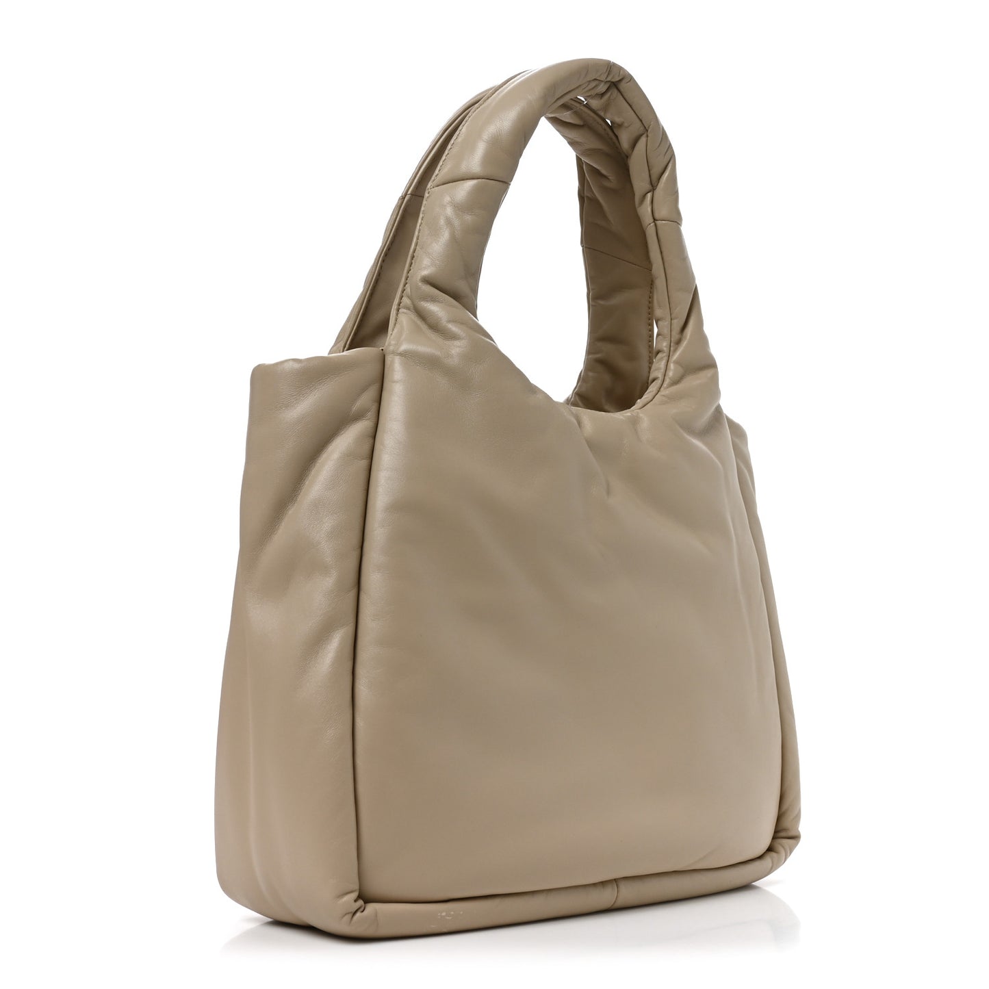 Nappa Soft Padded Medium Double Handled Shoulder Bag Deserto