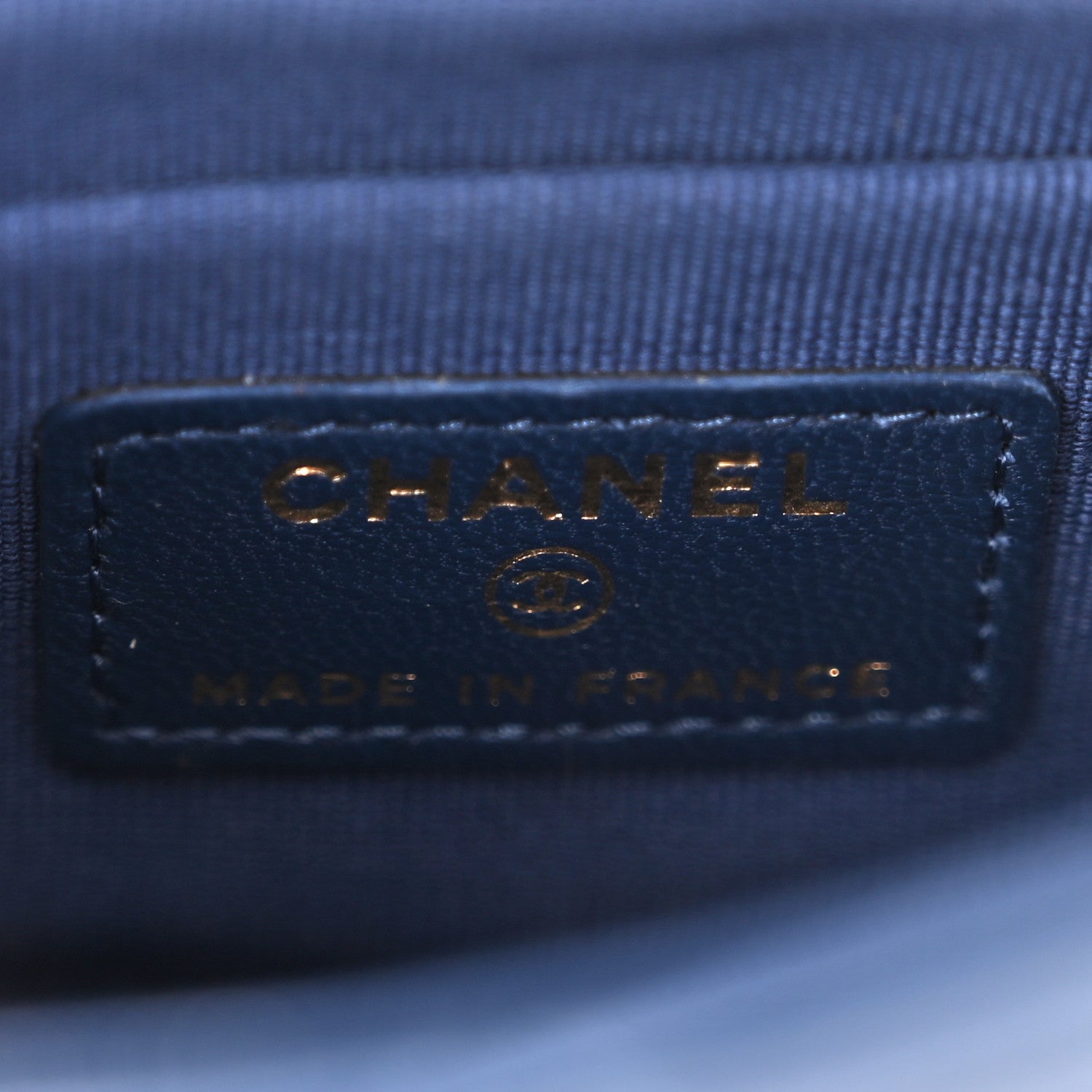 Chanel Lambskin Quilted Top Handle Clutch With Chain Blue 5 of 10
