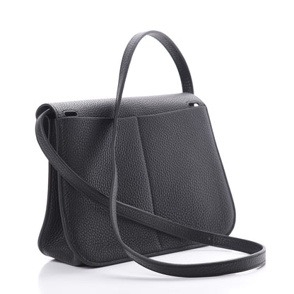 Hermes Taurillon Clemence Halzan 25 Black 4 of 13