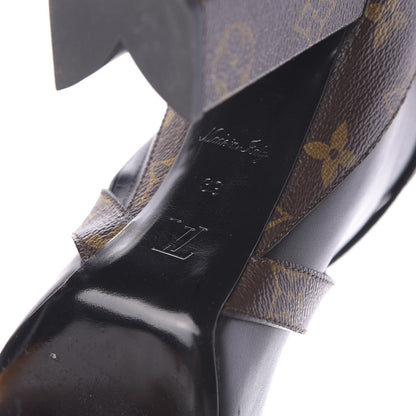 Louis Vuitton Calfskin Patent Monogram Matchmake Low Boots 39 11 of 13