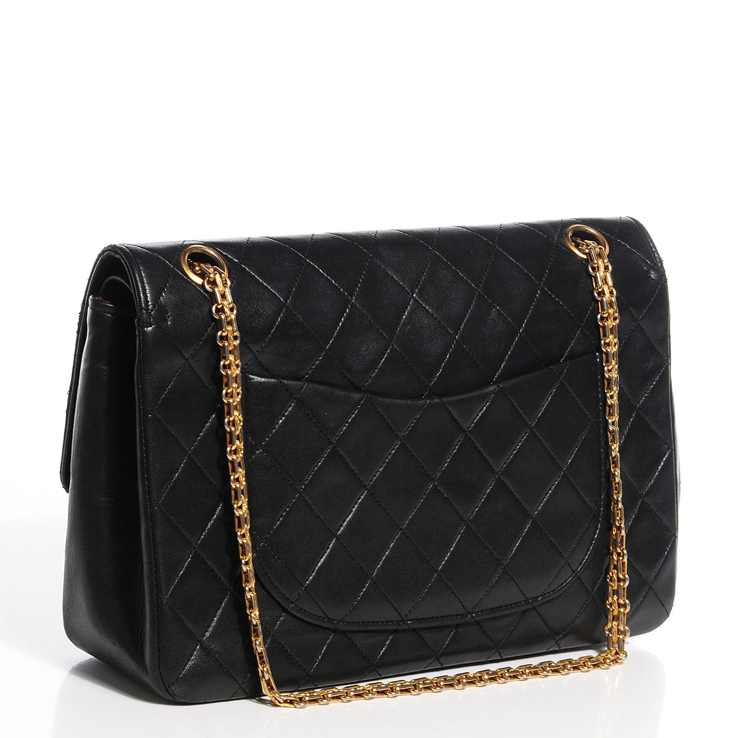 Chanel Lambskin Medium Mademoiselle Chain Double Flap Black 3 of 10