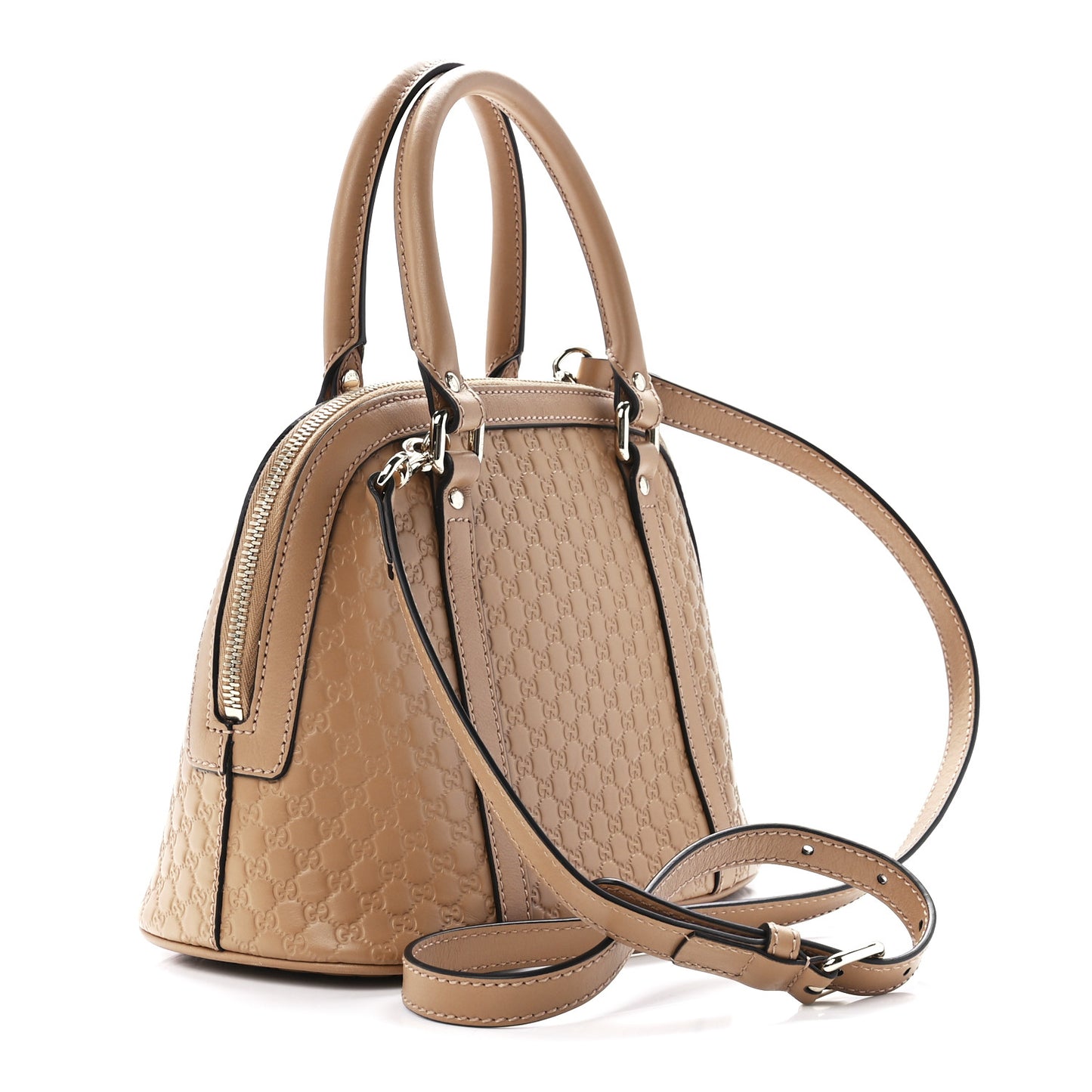 Soft Microguccissima Mini Dome Bag Camelia