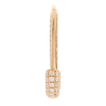 Anita Ko 18K Rose Gold Diamond Mini Safety Pin Earring 4 of 5