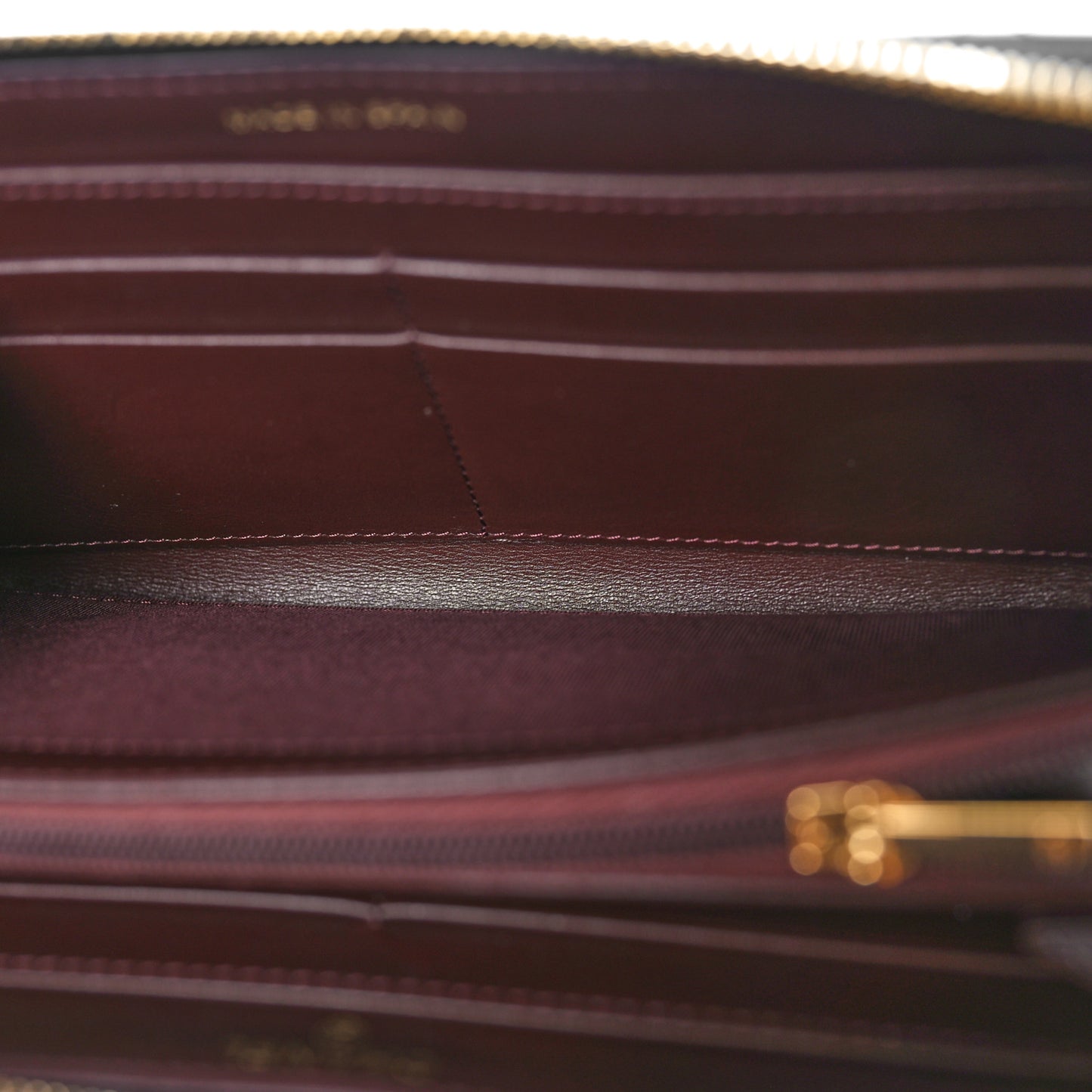 Caviar Quilted Large Gusset Zip Around Wallet Black