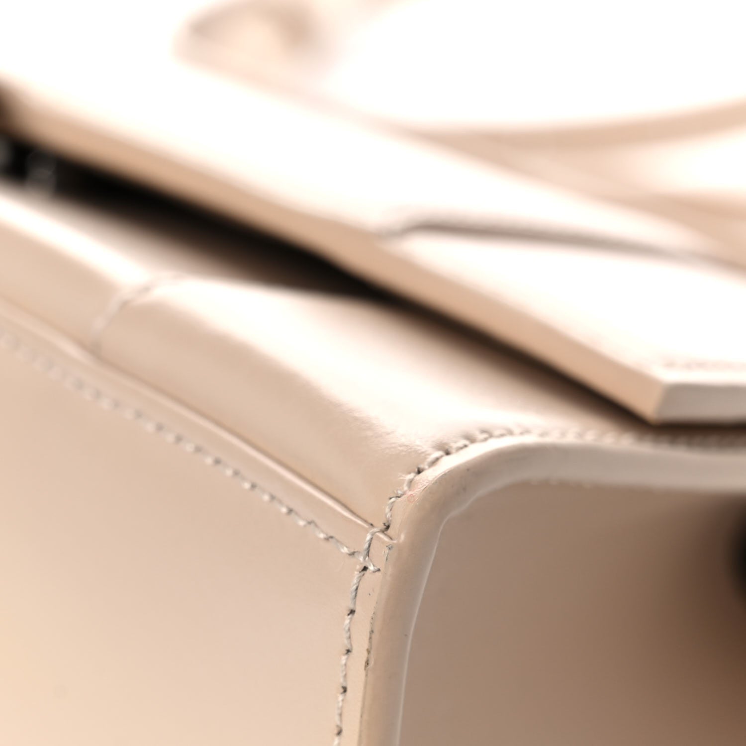 Balenciaga Shiny Box Calfskin Small Hourglass Top Handle Bag Light Beige 11 of 15
