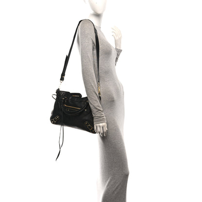 Balenciaga Chevre Gold Metallic Edge Hardware Town Black 2 of 11