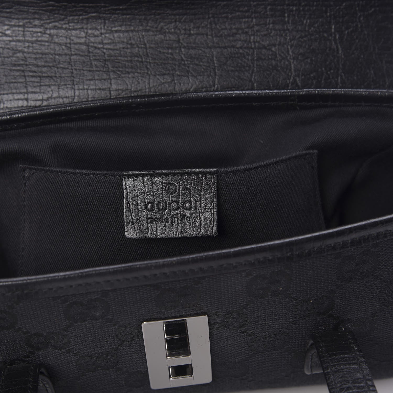 Gucci Monogram Small Bamboo Bullet Black 8 of 10