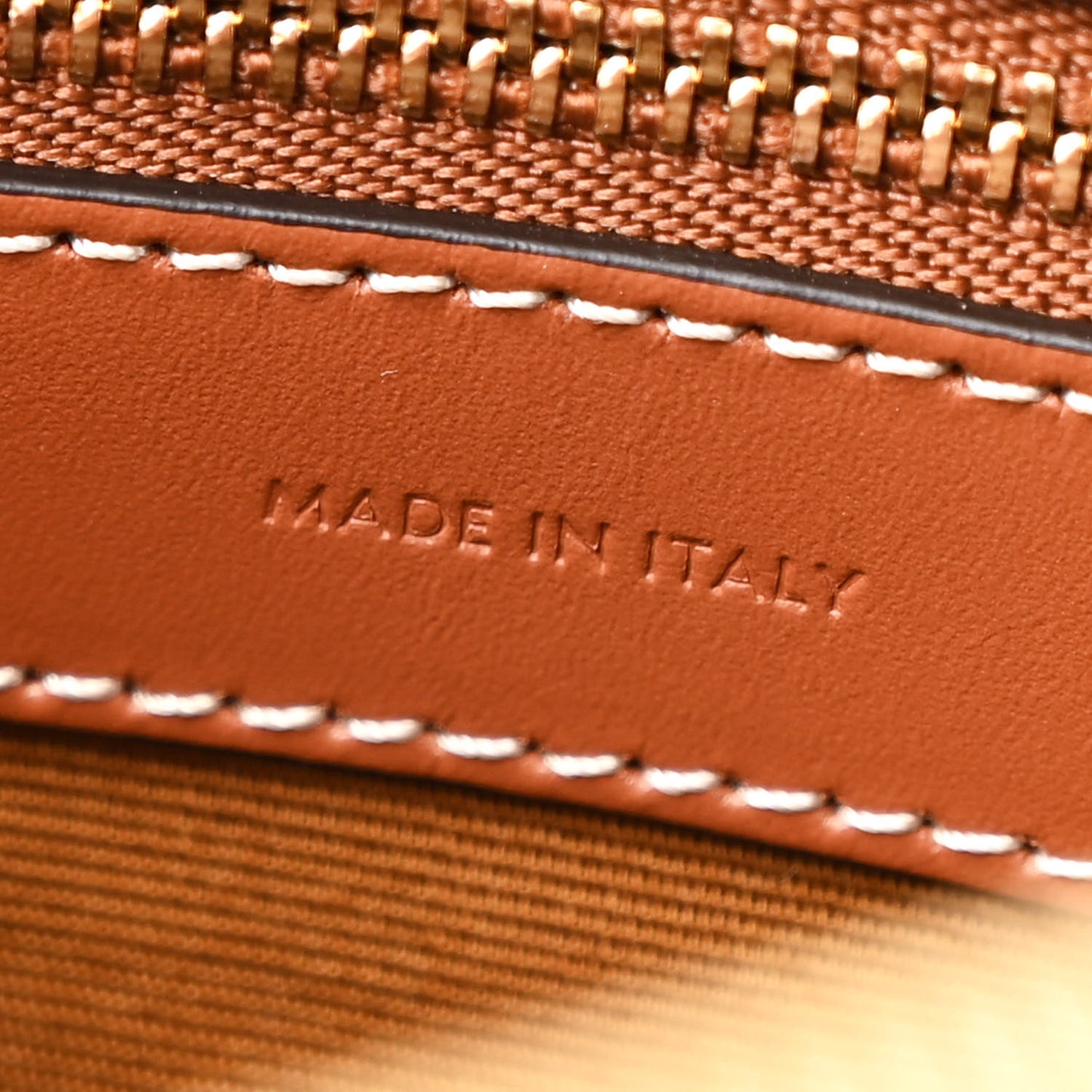 Triomphe Canvas Calfskin Large Boston Bag Tan