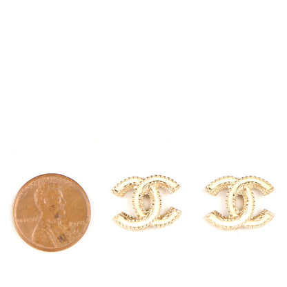 Chanel Enamel CC Earrings Gold 2 of 4