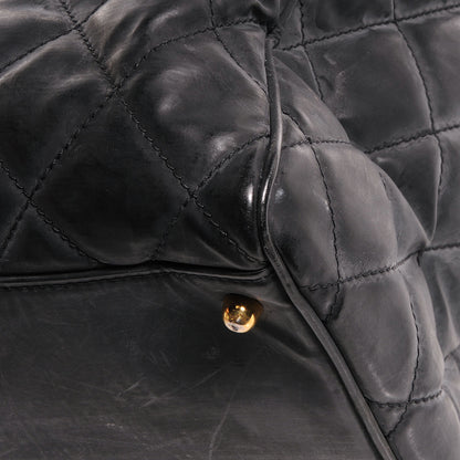 Chanel Quilted Vinyl Large Boston Black 9 of 9