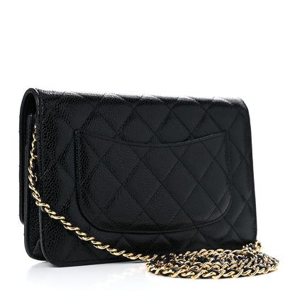 Chanel Caviar Quilted Wallet On Chain WOC Black 3 of 12
