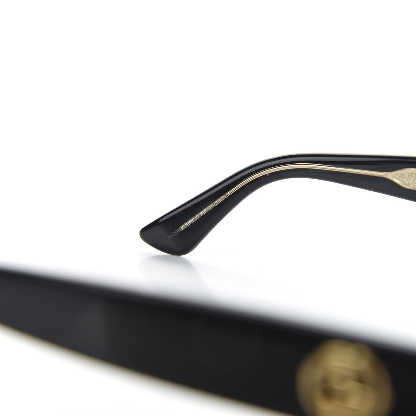 Acetate Round GG Sunglasses GG0139S Black