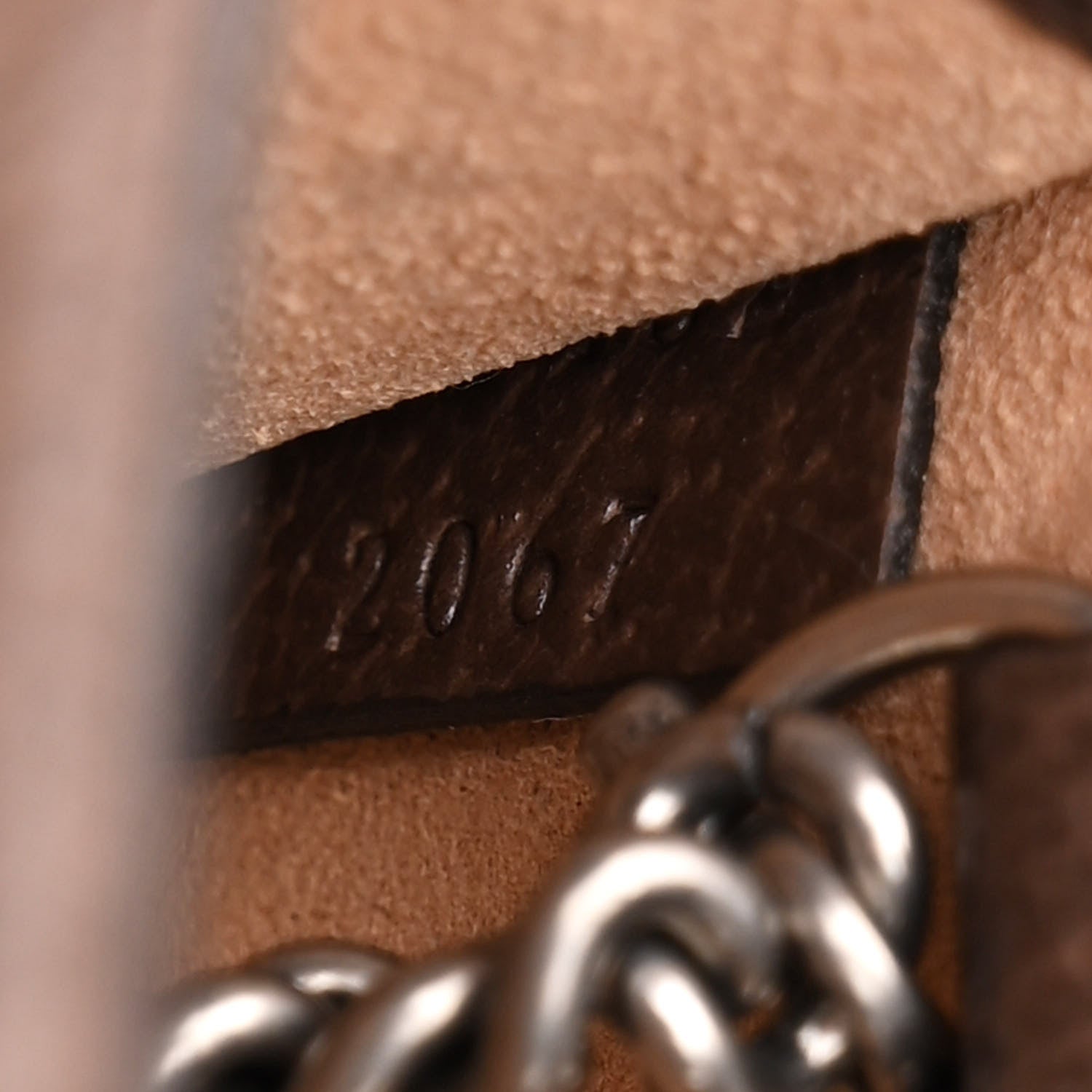 Gucci Monogram Jumbo GG Textured Dollar Calfskin Super Mini Dionysus Shoulder Bag Camel Ebony New Acero 7 of 10