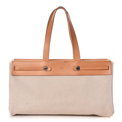 Hermes Toile Herbag Cabas Sand 1 of 11
