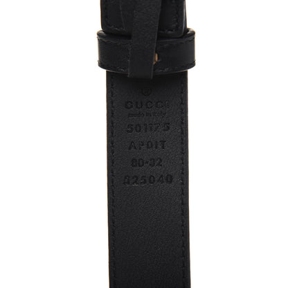 Gucci Calfskin Crystal Double G 30mm Belt 80 32 Black 3 of 6