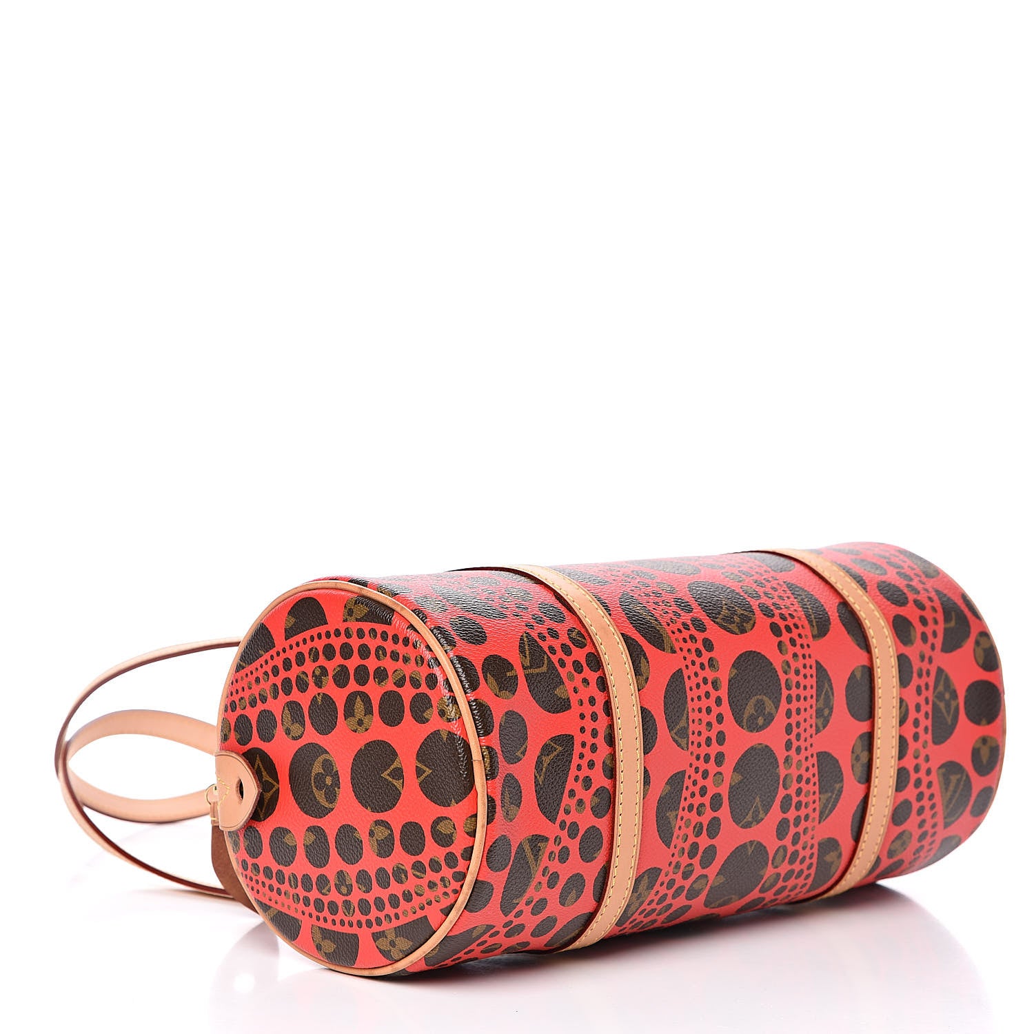 Louis Vuitton Monogram Kusama Pumpkin Dots Papillon 30 Red 4 of 12