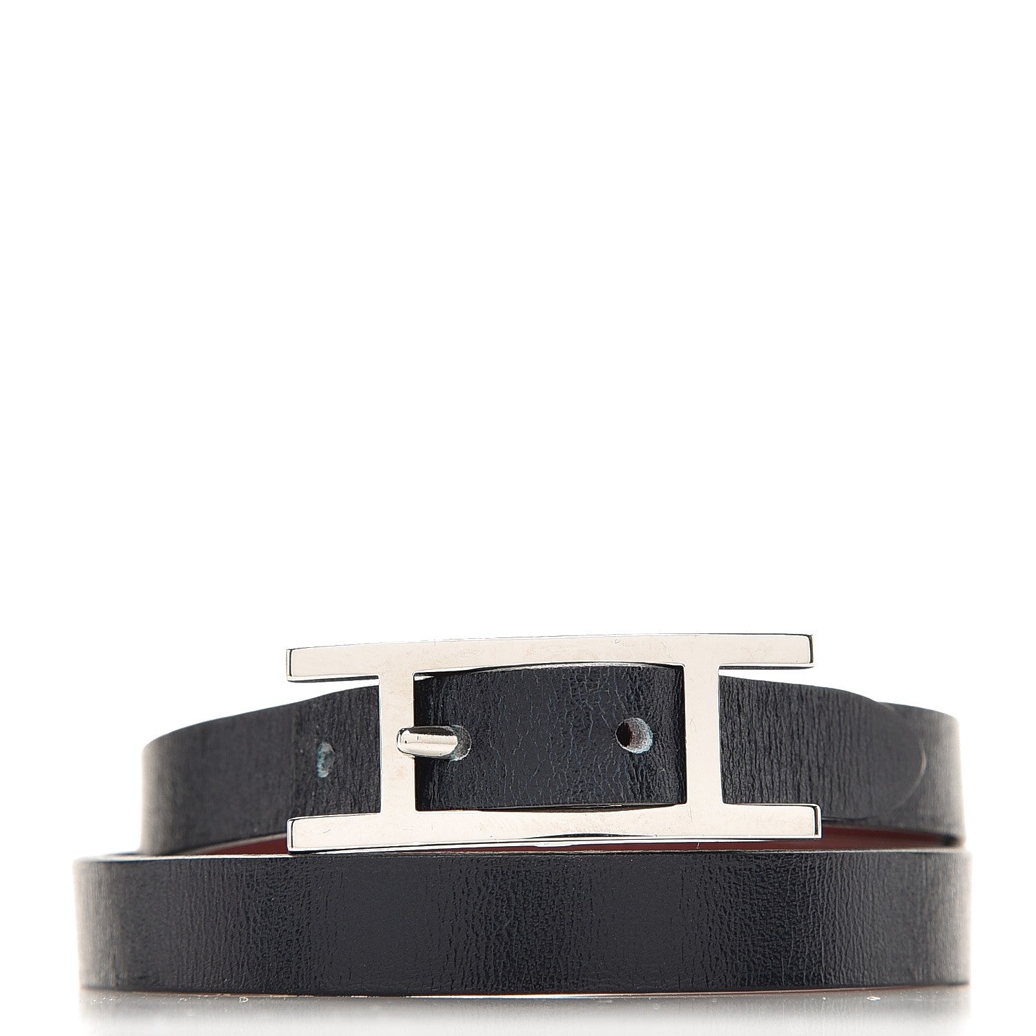 Hermes Box Behapi Double Tour Bracelet S in Bleu Marine 1 of 6